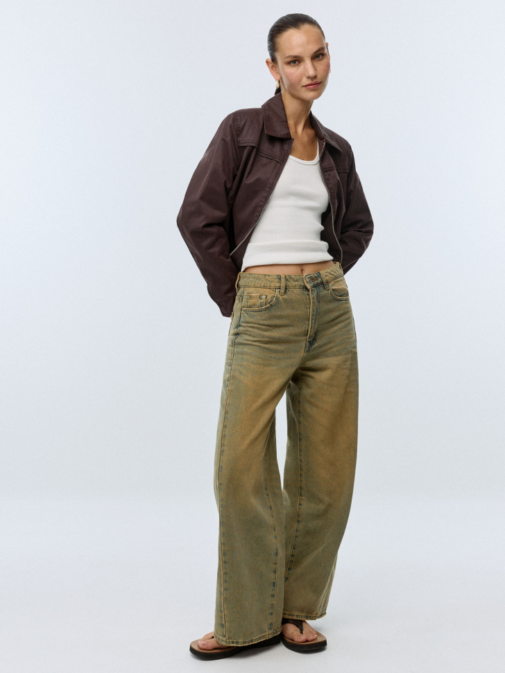 Джинсы Wide Leg с тинтом
