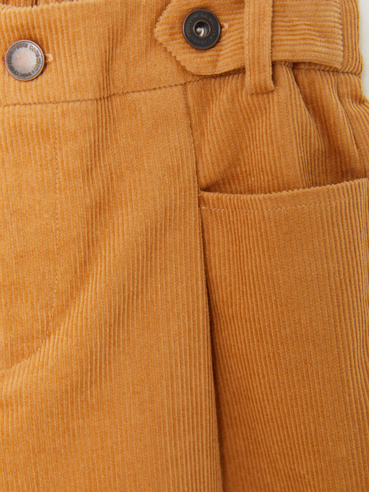 Вельветовые шорты для девочек (бежевый, 146/ 11-12 YEARS) от Sela