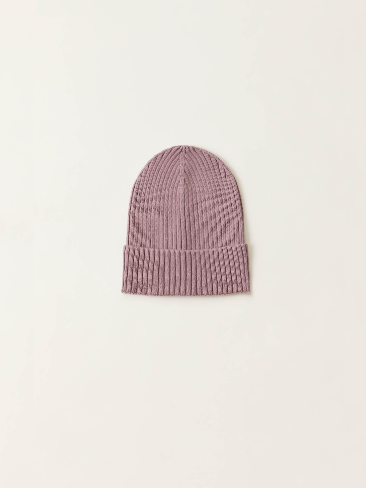 

Шапка-бини в рубчик