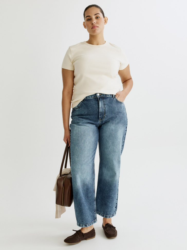 джинсы 403 straight fit от бренда sela вид слева