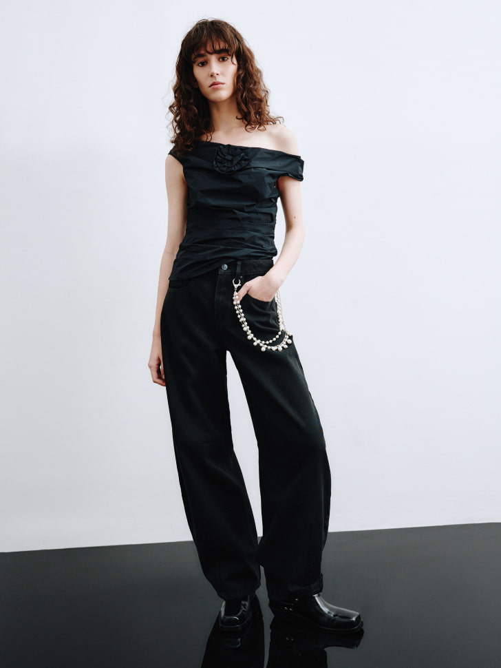 джинсы balloon fit из линейки sela young 4610517271181 фотография