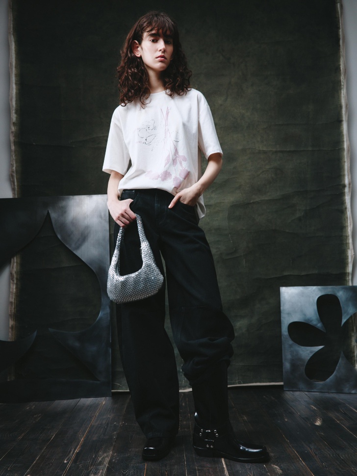 

Джинсы Balloon fit с напылением из линейки SELA Young, SL5812211401