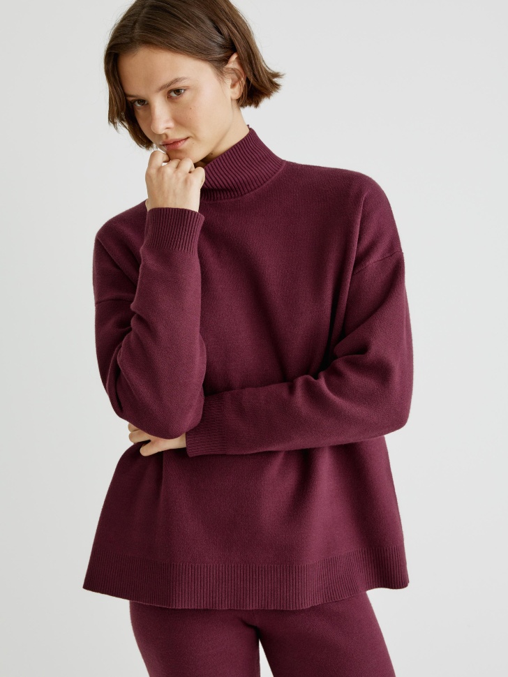 свитер с воротником-стойкой 4610517305800 фотография