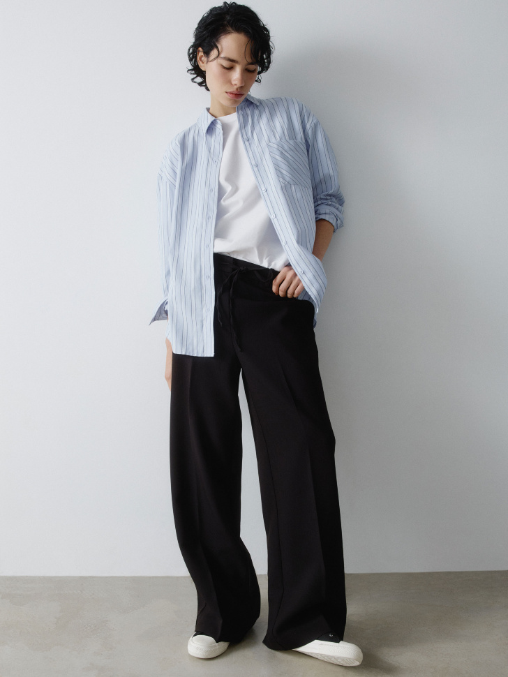 рубашка оверсайз в полоску 4610517206039 по акции