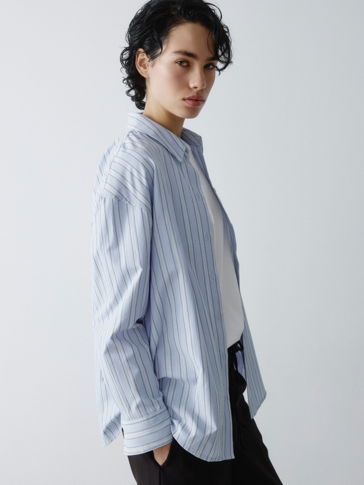 рубашка оверсайз в полоску 4610517206039 с промокодом