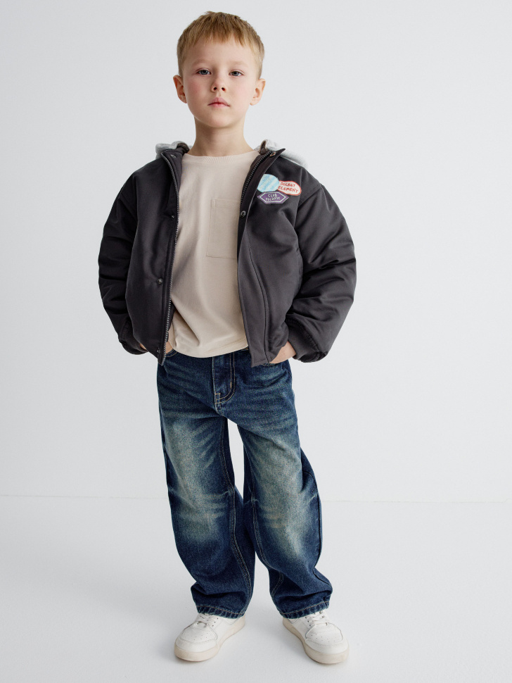 джинсы baggy для мальчиков от бренда sela вид слева