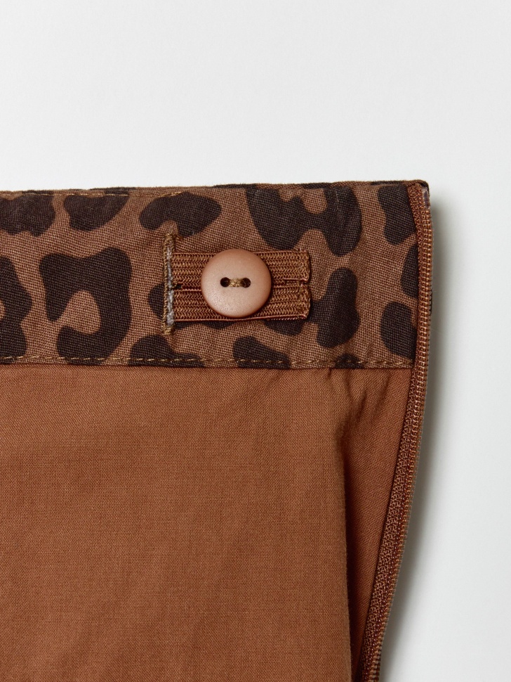 леопардовая юбка-шорты с бантиками для девочек по цене 2499 руб вид справа