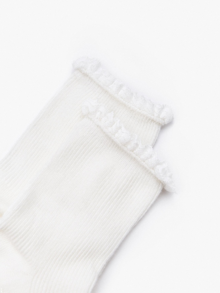 носки с кружевным краем от бренда sela вид слева