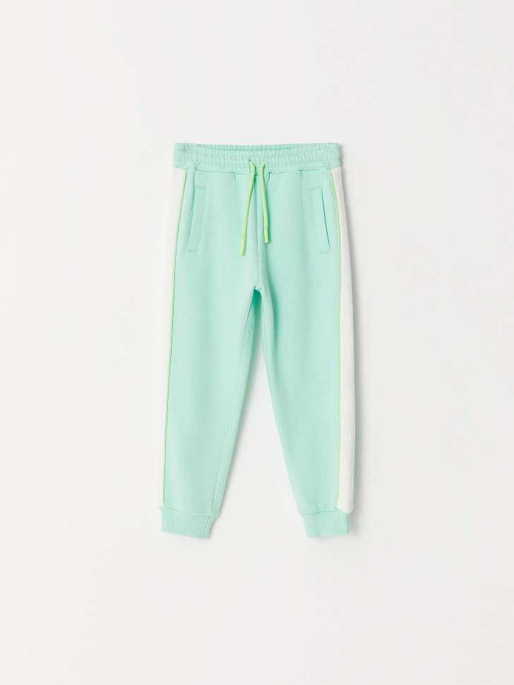 

Трикотажные джоггеры с принтом для девочек, Зеленый