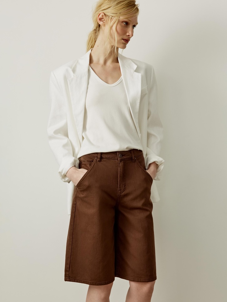 Джинсовые шорты-бермуды премиум качества 3999₽