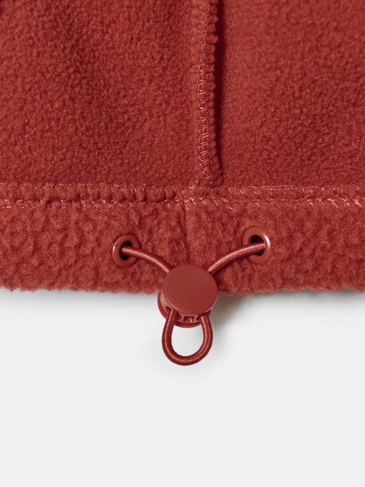 флисовая толстовка с патчем детская универсального стиля с лицевой стороны