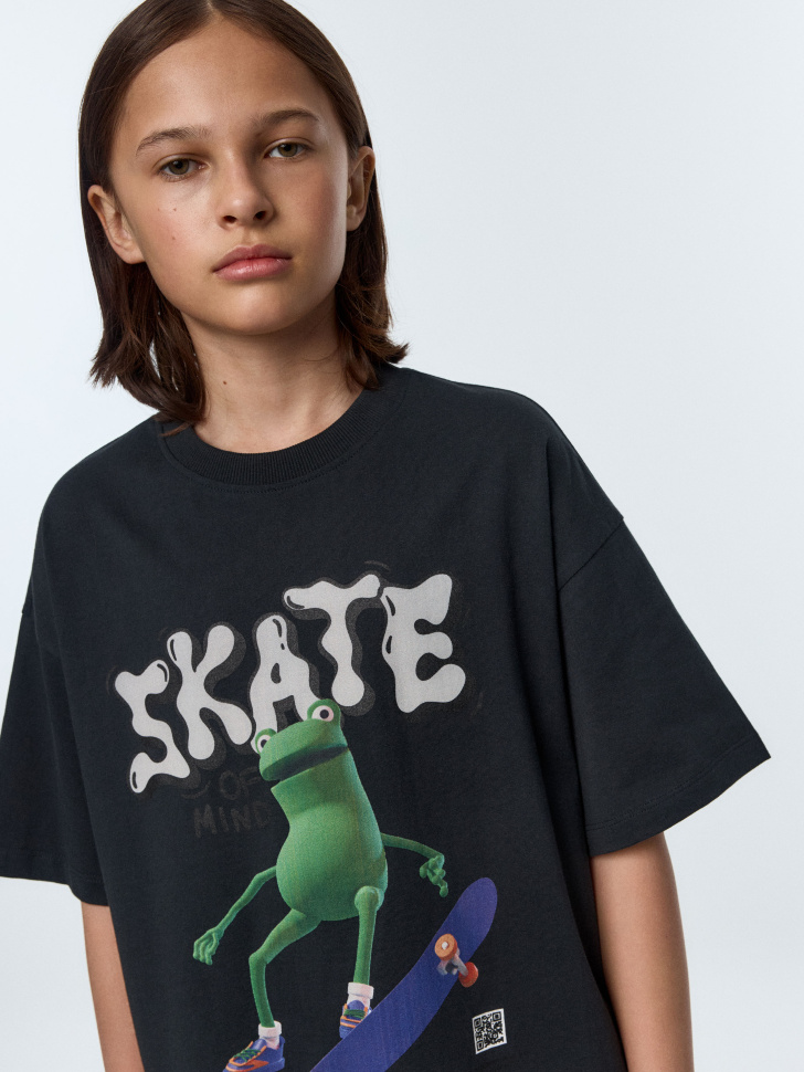 

Футболка с оживающим принтом для мальчиков