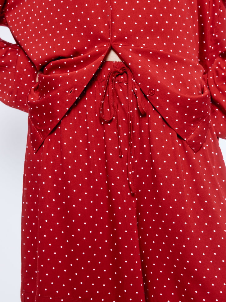 пижама с принтом в горошек из вискозы 4680798799070 с промокодом