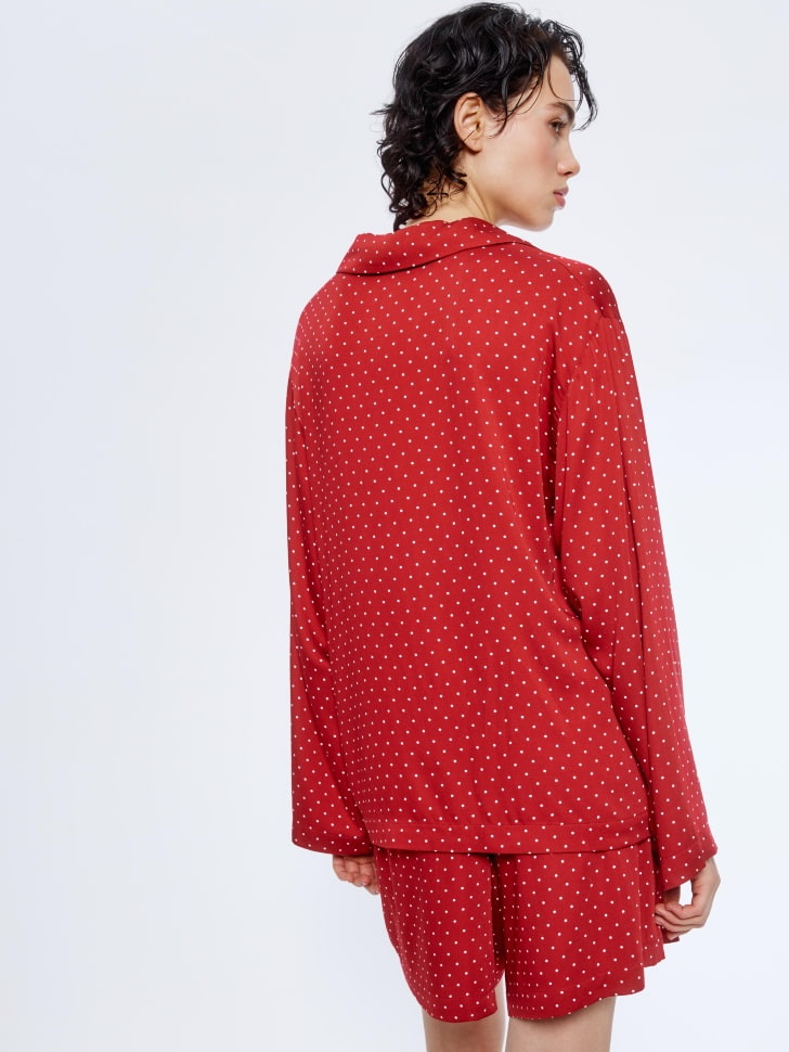 пижама с принтом в горошек из вискозы 4680798799070 купить с доставкой