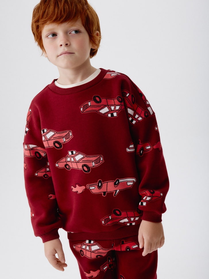 свитшот с новогодним принтом для мальчиков 4680798758473 фотография