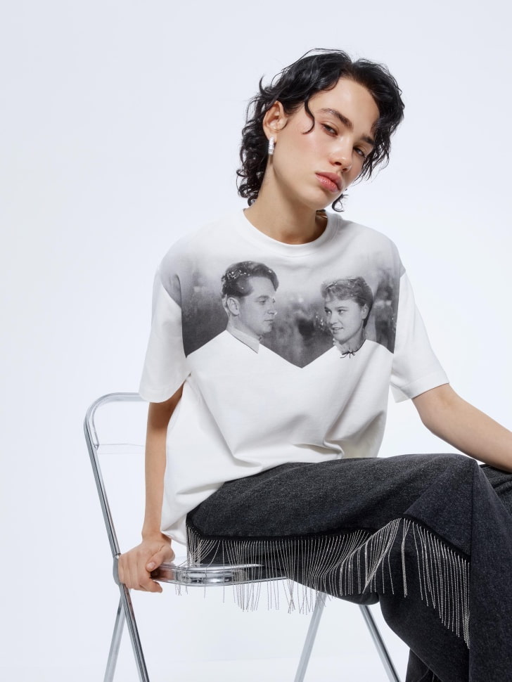 футболка оверсайз из коллекции sela x мосфильм 4610517222947 фотография