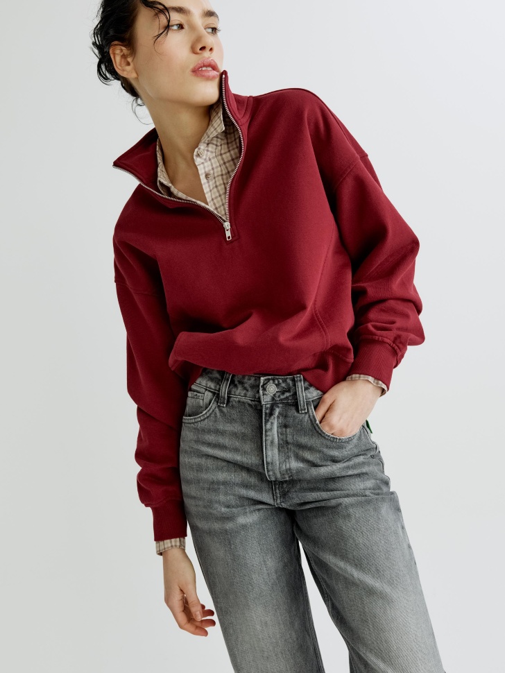 прямые джинсы 403 с высокой посадкой из россии вид сбоку