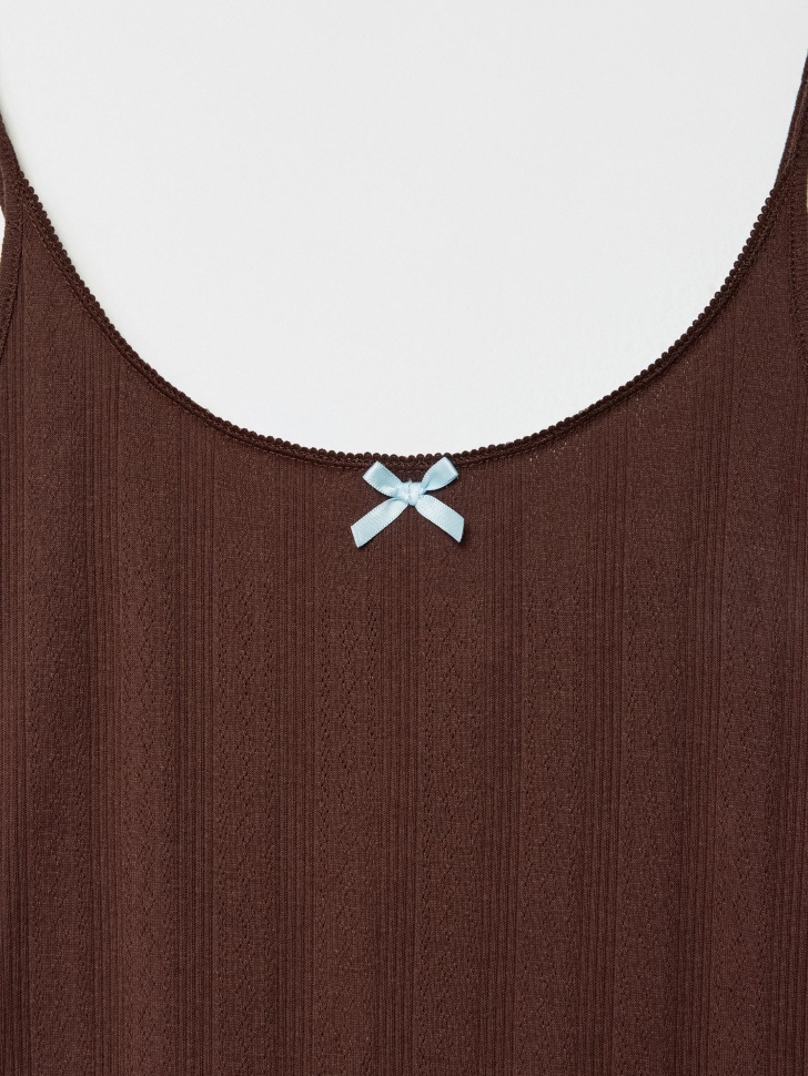 домашняя сорочка из трикотажа с рельефным узором 4610517329141 со скидкой