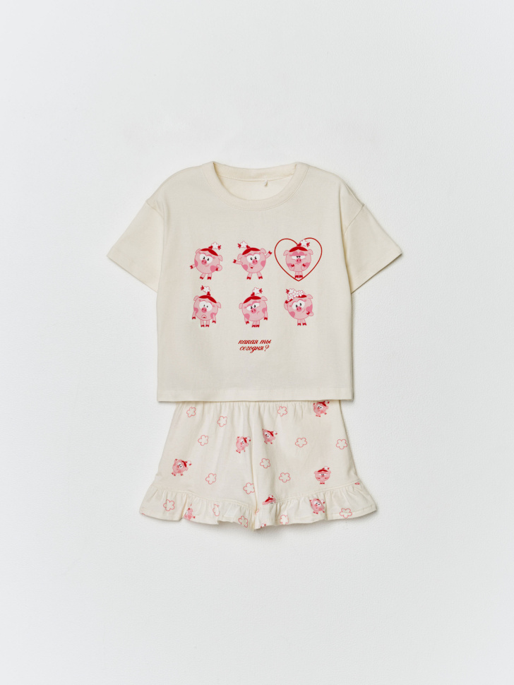 пижама для девочек с принтом  x смешарики 4610517201713 фотография