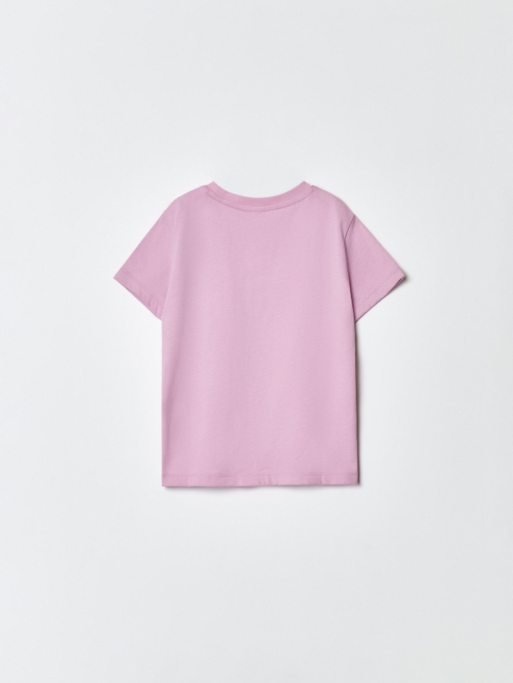 базовая футболка для девочек от бренда sela вид слева