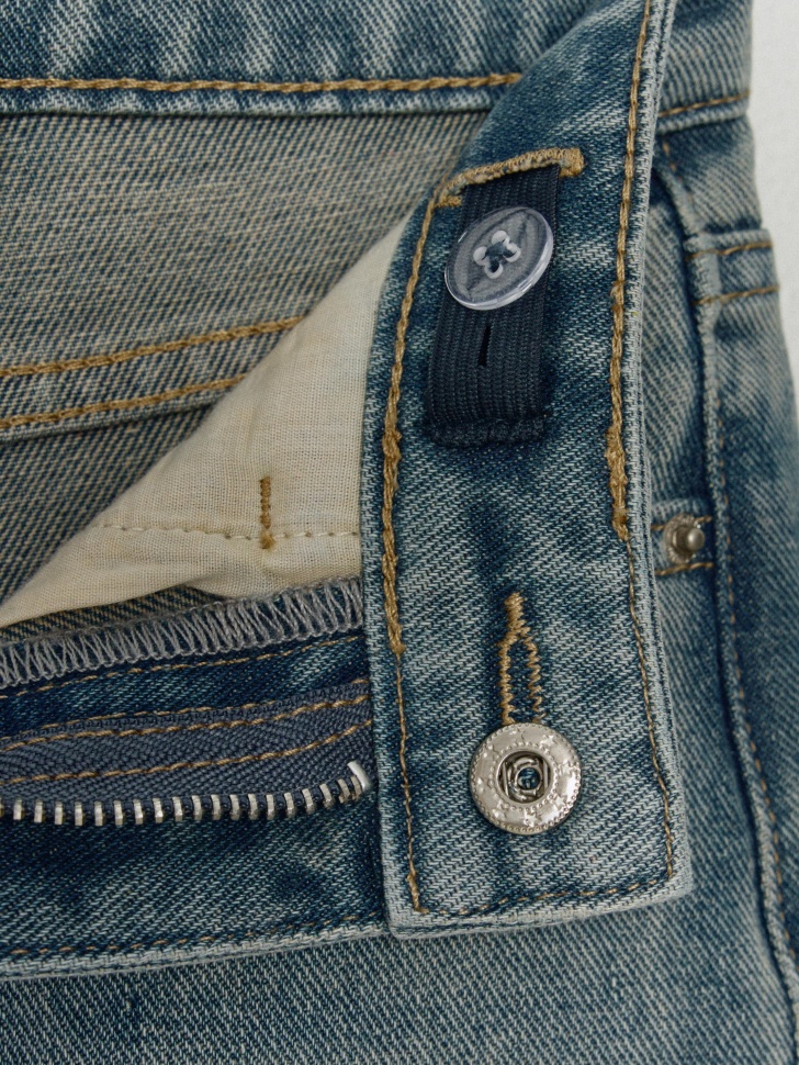 джинсы baggy для мальчиков из хлопка спереди