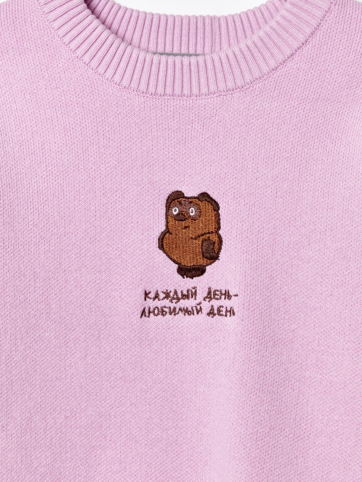 вязаный джемпер для девочек  x союзмультфильм из россии вид сбоку