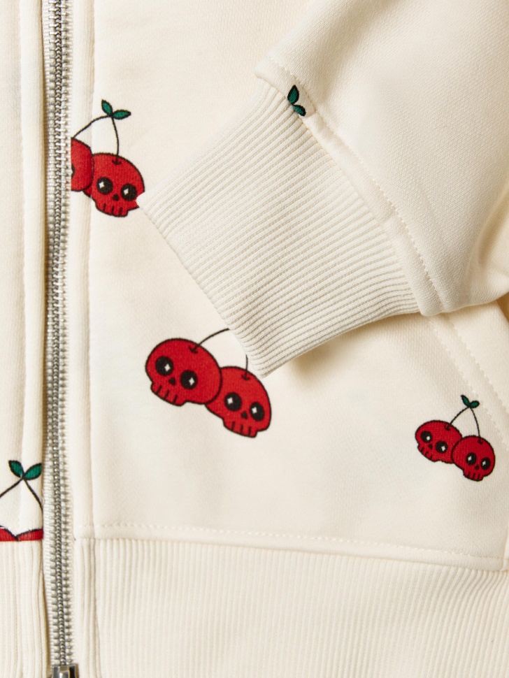 толстовка оверсайз с принтом для девочек по цене 2999 руб вид справа