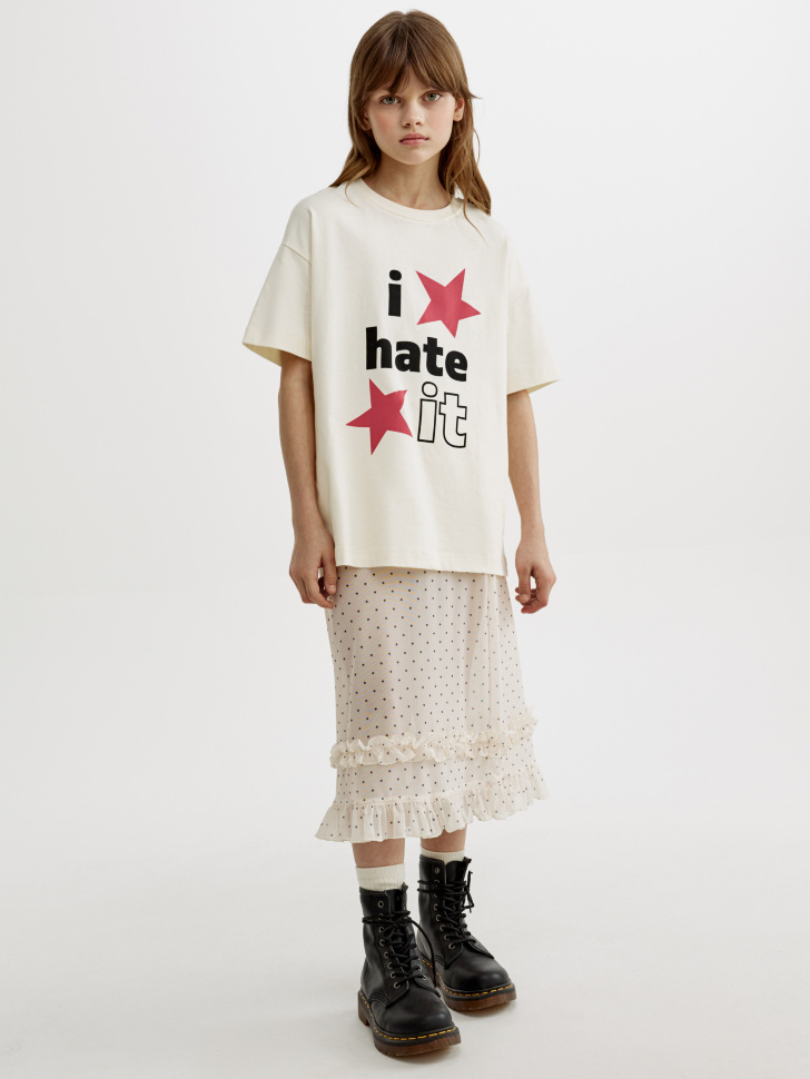 юбка миди с принтом для девочек 4610517750945 фотография