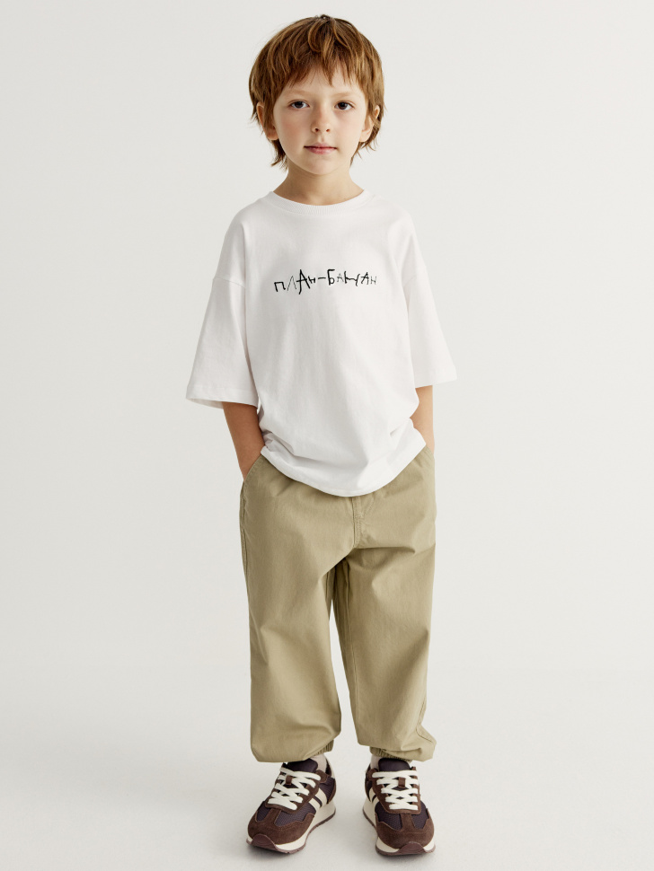 Джоггеры SELA для мальчиков, хаки, арт. 44984