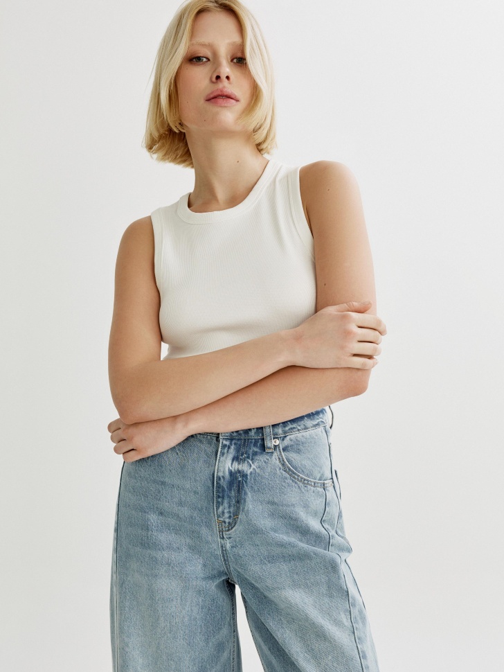 базовый топ в рубчик по цене 1199 руб вид справа