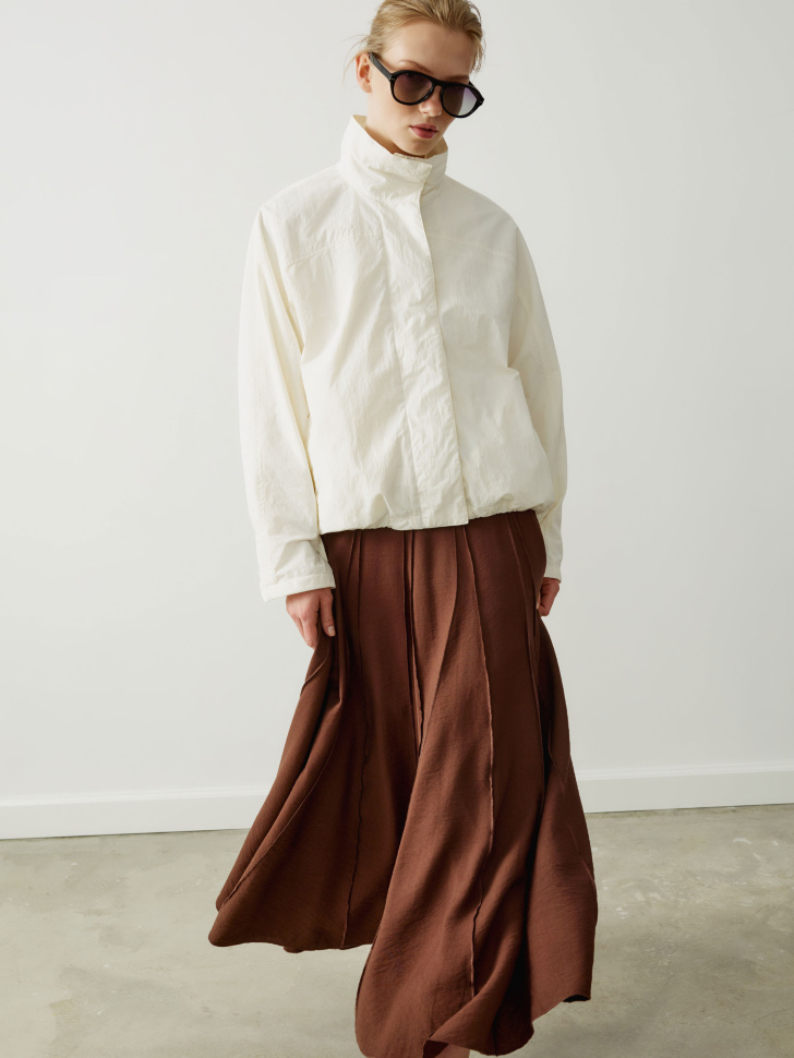 Ветровка SELA из жатой ткани, бежевый, арт. 51449