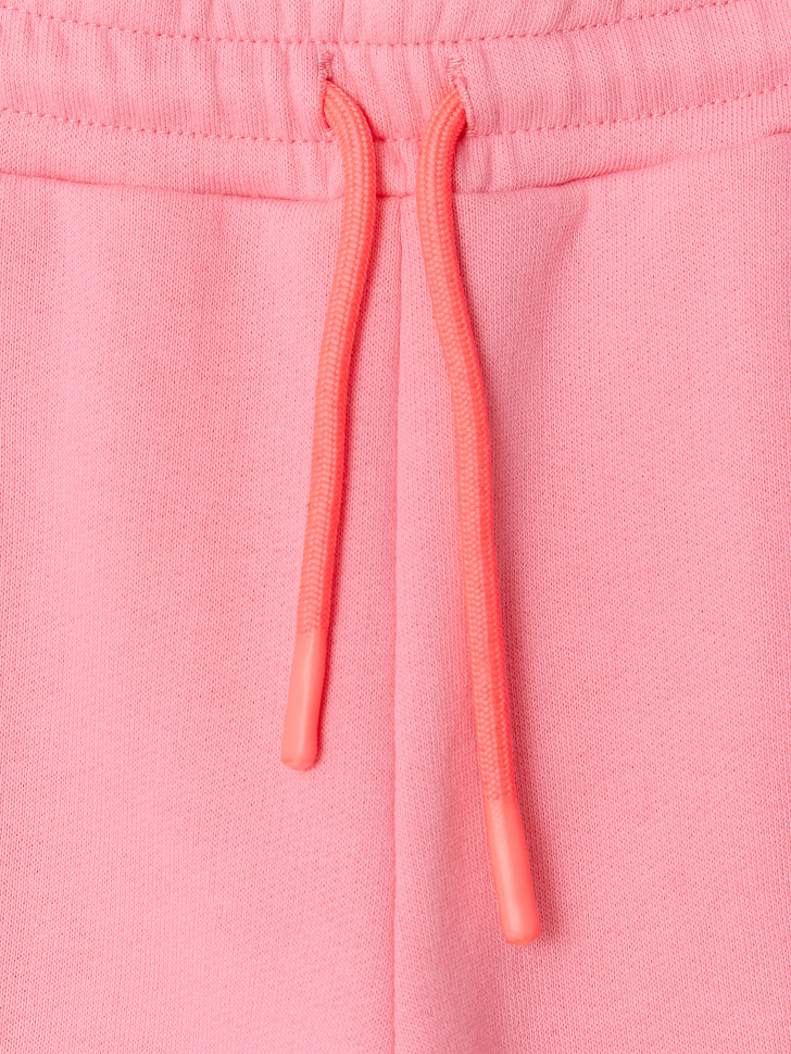 Трикотажные джоггеры с принтом для девочек (розовый, 92/ 2-3 YEARS) от Sela