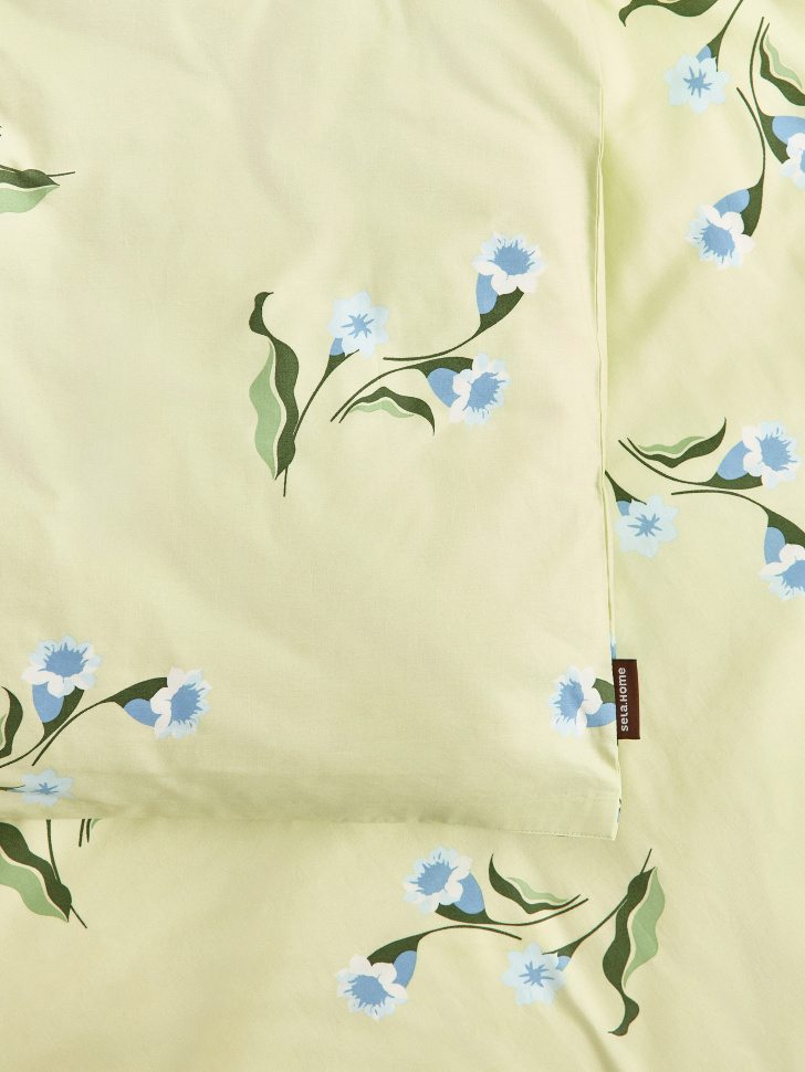 комплект постельного белья без простыни 2-х спальный 200х220 см от бренда sela вид слева