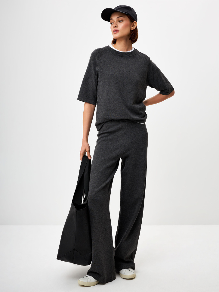 

Широкие вязаные брюки