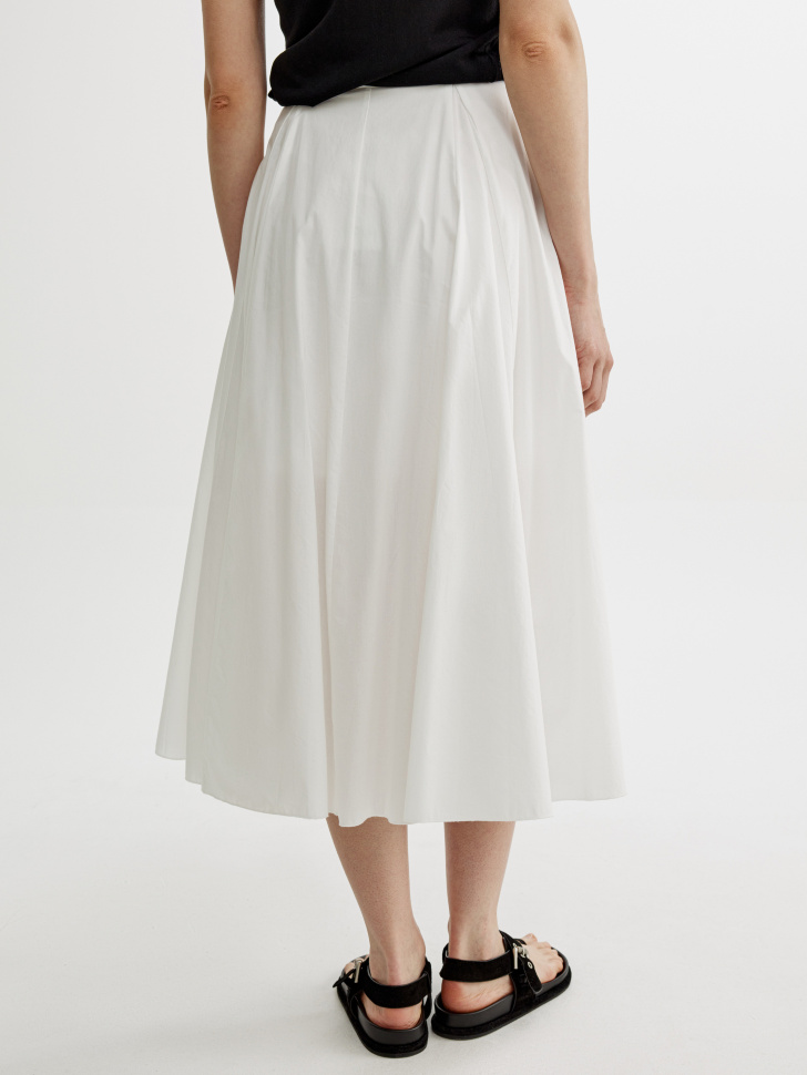 юбка миди с клиньями из хлопка и вискозы из россии вид сбоку