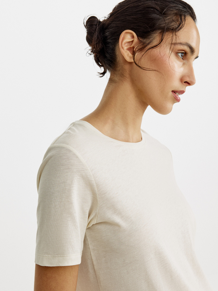 футболка из смесового лиоцелла и хлопка 4640611127152 фотография