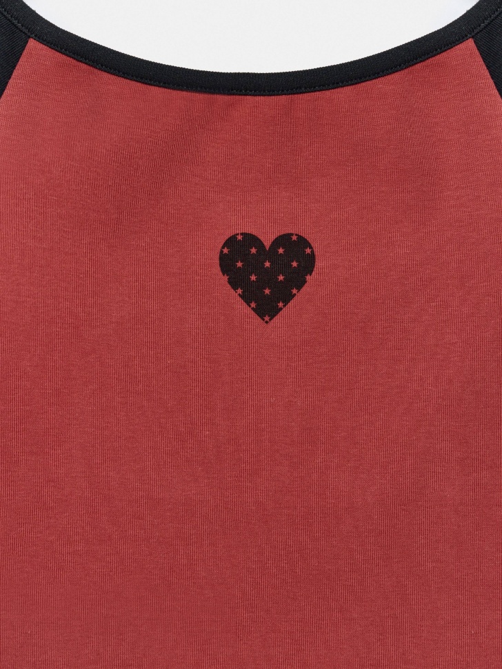 облегающая футболка с принтом для девочек от бренда sela вид слева