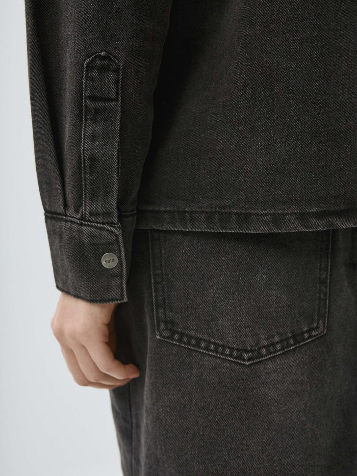 Джинсовая рубашка SLIM FIT. Фото №6