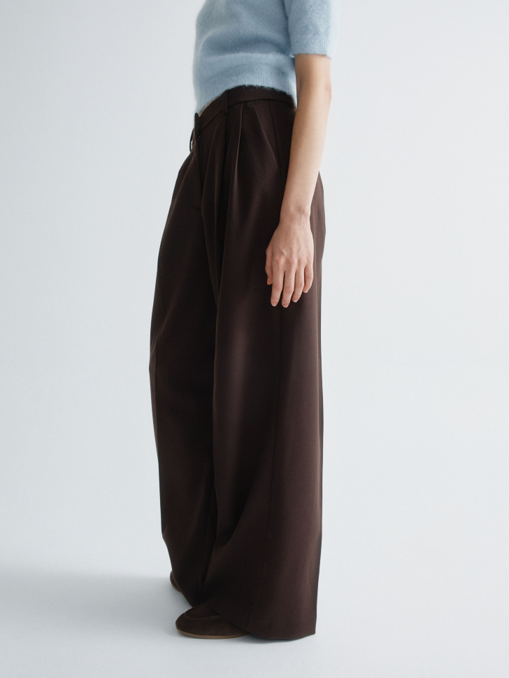 широкие брюки из костюмной ткани 4610517231628 по низкой цене