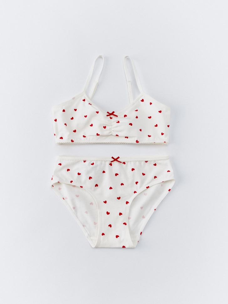 набор из топа и трусов-слипов с принтом для девочек 4610517119704 фотография