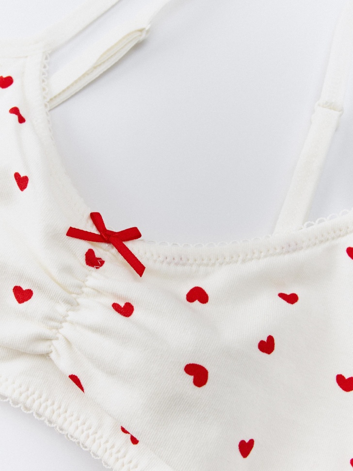 набор из топа и трусов-слипов с принтом для девочек 4610517119704 с промокодом