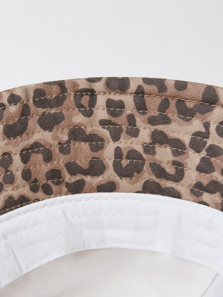 леопардовая панама детская из россии вид сбоку