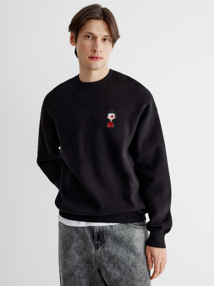 Джемпер оверсайз SELA x Союзмультфильм с вышивкой, арт. 35046