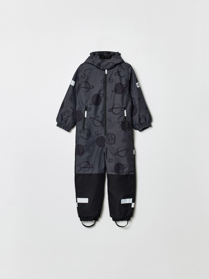 Комбинезон Sela демисезонный для мальчиков, серый, арт. 35778