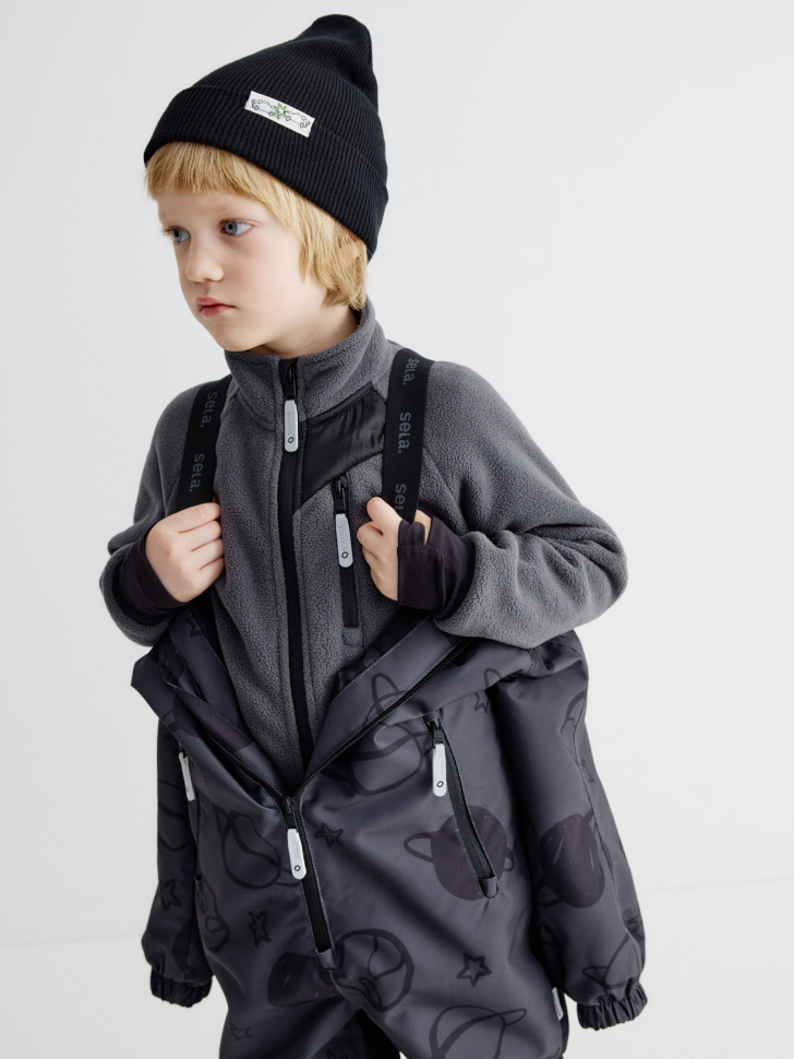 демисезонный комбинезон из технологичной мембранной ткани drytex® для мальчиков для детского возраста с изнаночной стороны