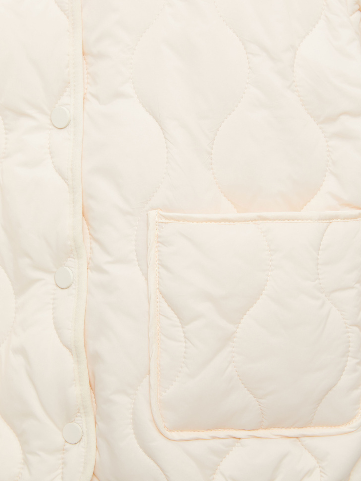 Стеганая куртка для девочек (белый, 104/ 4-5 YEARS) от Sela