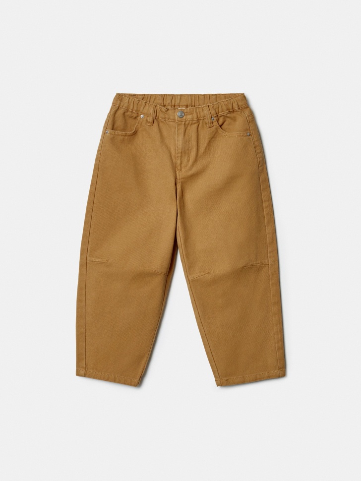 SELA Детские джинсы багги на резинке, бежевый, арт. 42006