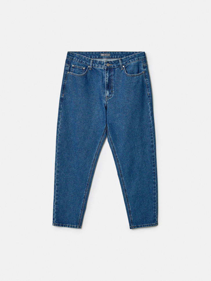 Джинсы SELA Свободные укороченные со средней посадкой, синий, арт. 42798