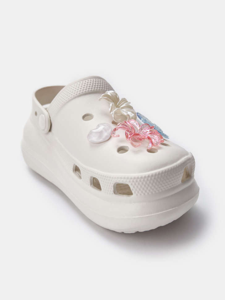 сабо с декором для девочек из проверенных материалов спереди