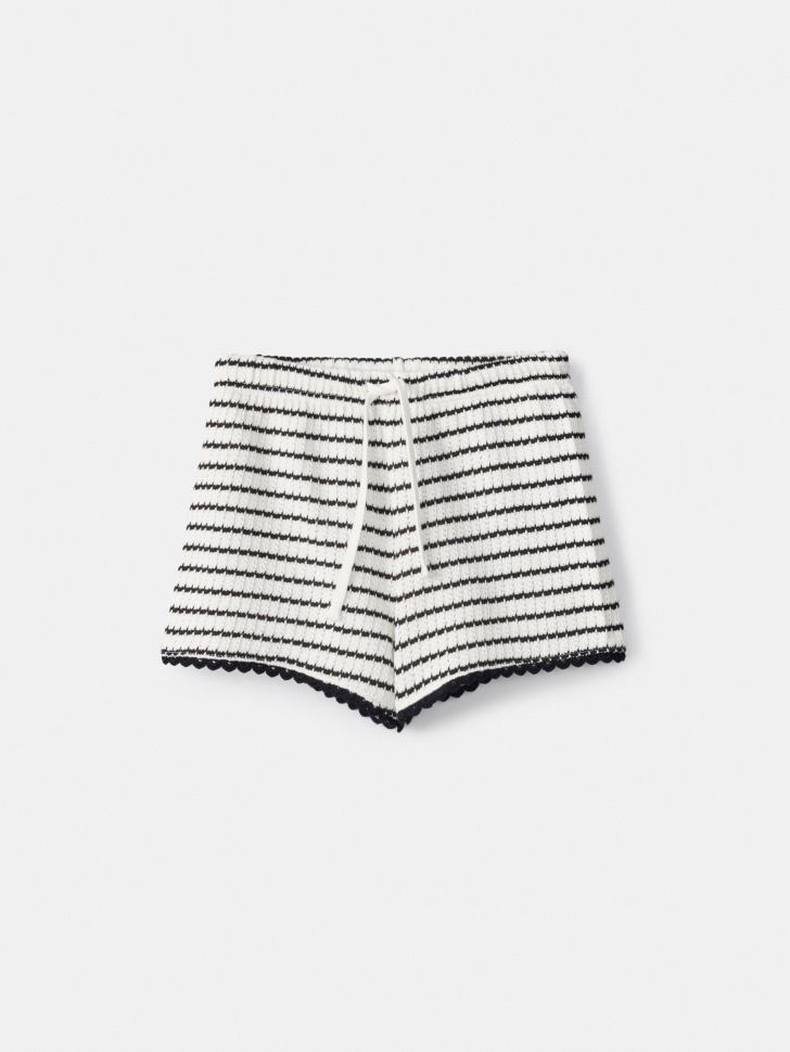 Шорты Sela ажурные в полоску, разноцветный, арт. 54954